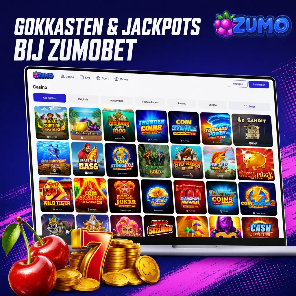 Gokkasten en jackpots bij Zumobet casino